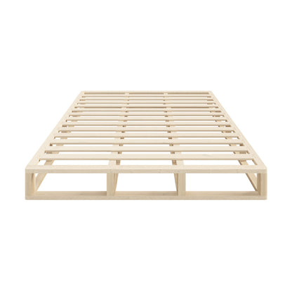 Oikiture Wooden Bed Frame King Size Cage-like Base-Bed Frames-PEROZ Accessories