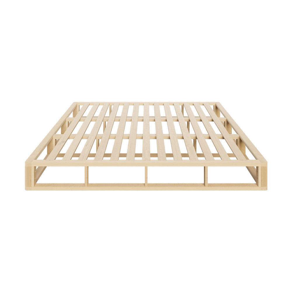 Oikiture Wooden Bed Frame King Size Cage-like Base-Bed Frames-PEROZ Accessories