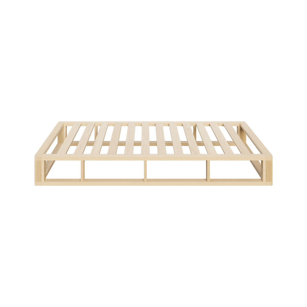 Oikiture Wooden Bed Frame Single Size Cage-like Base-Bed Frames-PEROZ Accessories