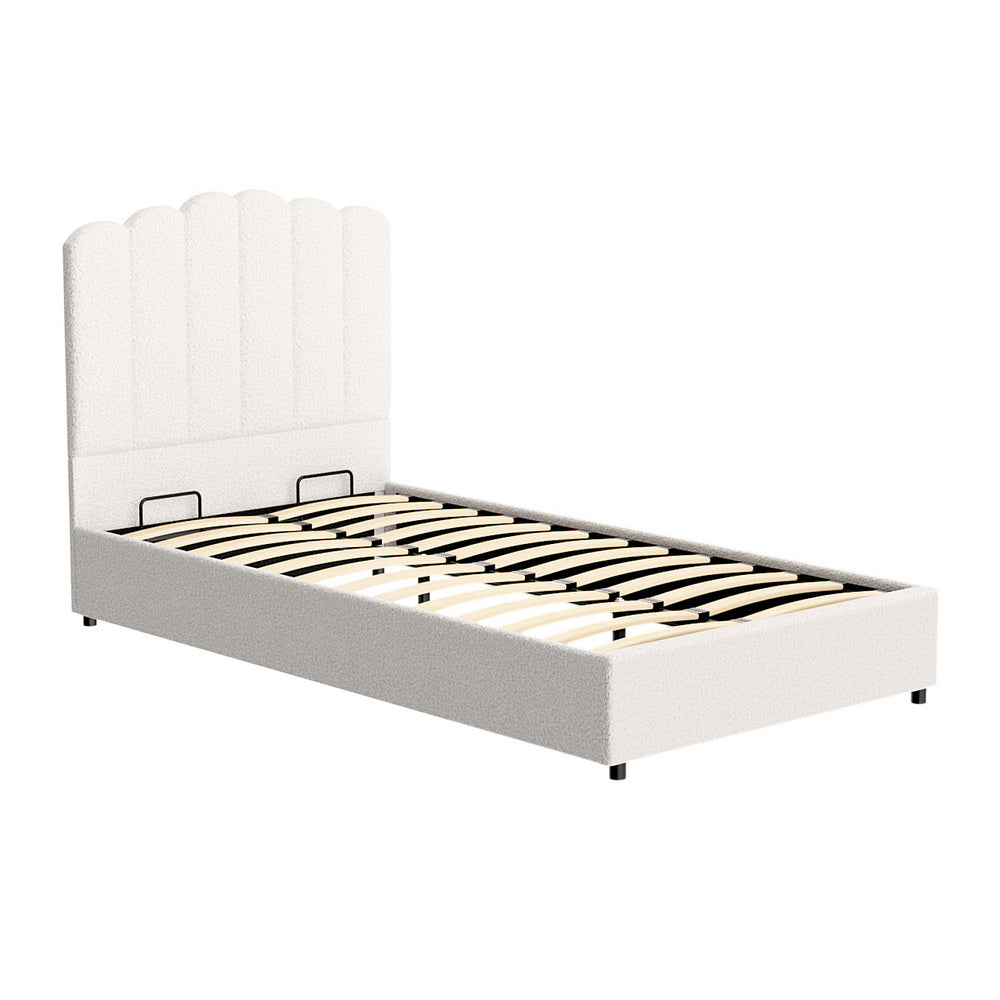 Artiss Bed Frame King Single Size Boucle FION-Baby &amp; Kids &gt; Kid&