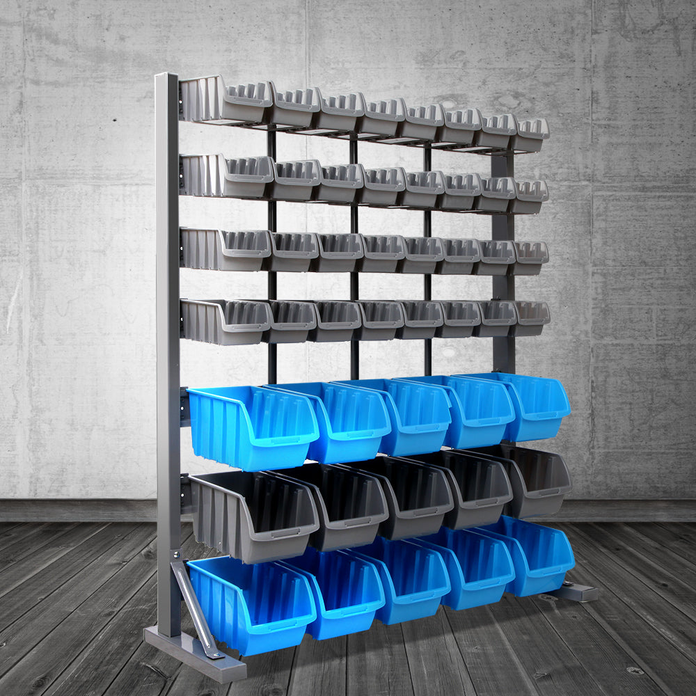 Giantz 47 Storage Bin Rack Free Stand Steel Stand-Tools &gt; Tools Storage-PEROZ Accessories