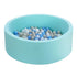 Keezi Kids Ball Pit 90x30cm Ocean Foam Play Pool Barrier Toys Children Blue-Baby & Kids > Gates & Playpens > Ball Pits & Play Pens-PEROZ Accessories