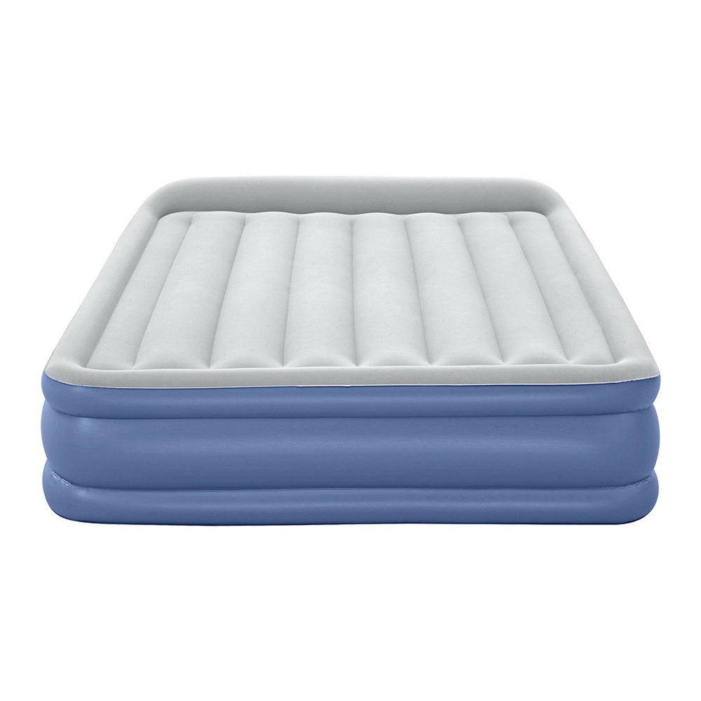 Bestway Air Mattress Queen Inflatable Bed 46cm Airbed Blue-Home &amp; Garden &gt; Inflatable Mattress-PEROZ Accessories