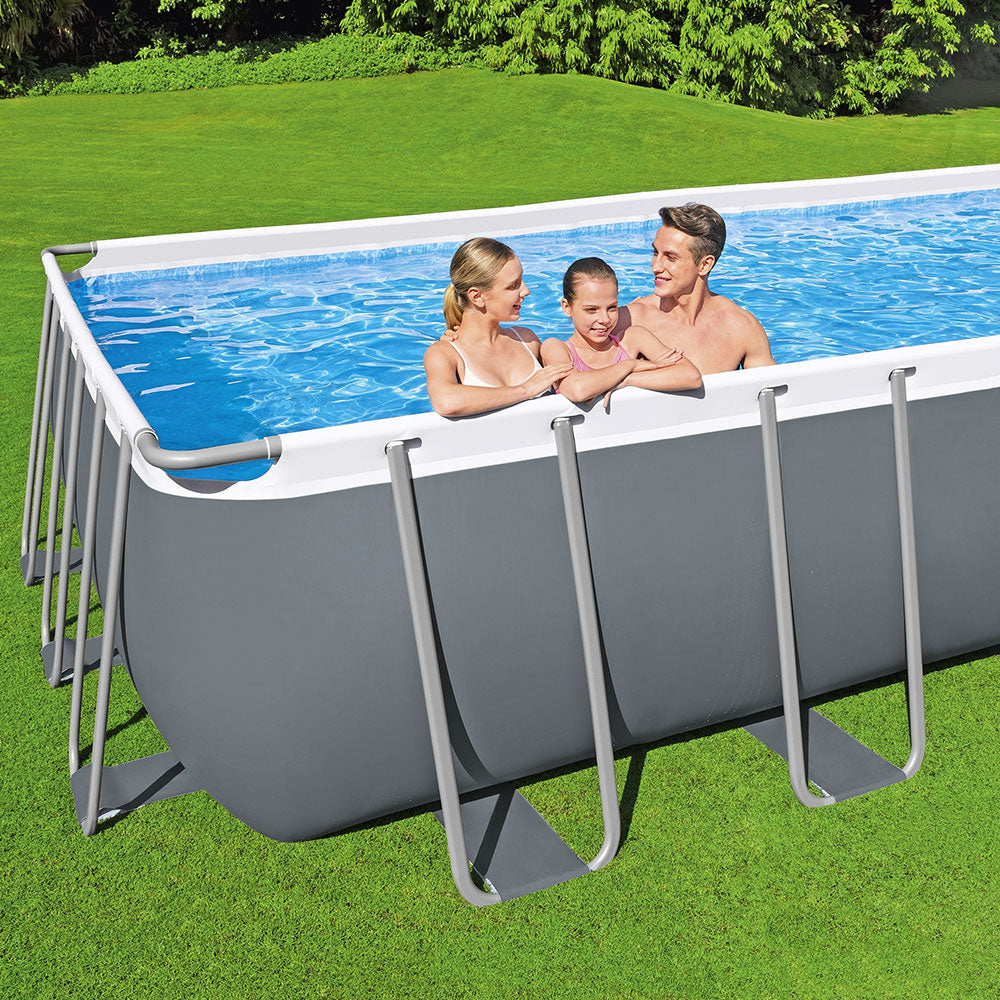 Bestway Swimming Pool 732x366x132cm Steel Frame Above Ground Pools Ladder 30045L-Swimming Pools-PEROZ Accessories