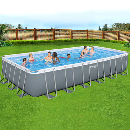 Bestway Swimming Pool 732x366x132cm Steel Frame Above Ground Pools Ladder 30045L-Swimming Pools-PEROZ Accessories