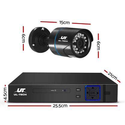 UL Tech 1080P 4 Channel HDMI CCTV Security Camera-CCTV-PEROZ Accessories