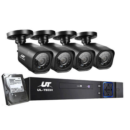 UL-tech CCTV Camera Home Security System 8CH DVR 1080P Cameras Outdoor Day Night-CCTV-PEROZ Accessories