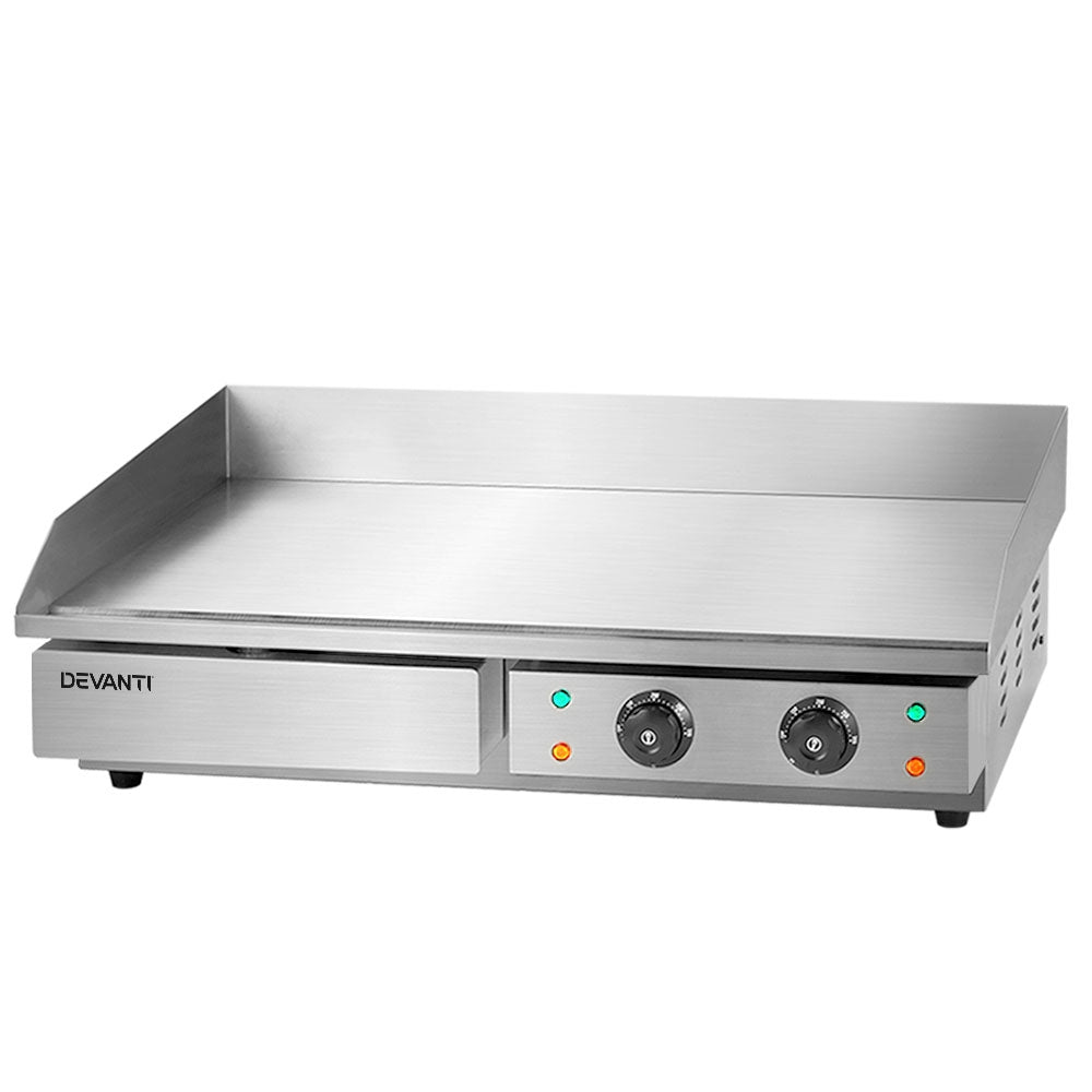 Devanti Commercial Electric Griddle 73cm BBQ Grill Plate 4400W-Appliances &gt; Kitchen Appliances-PEROZ Accessories