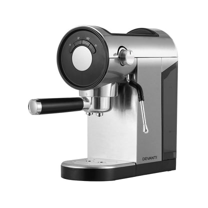 Devanti 20 Bar Coffee Machine Espresso Cafe Maker-Coffee Makers-PEROZ Accessories