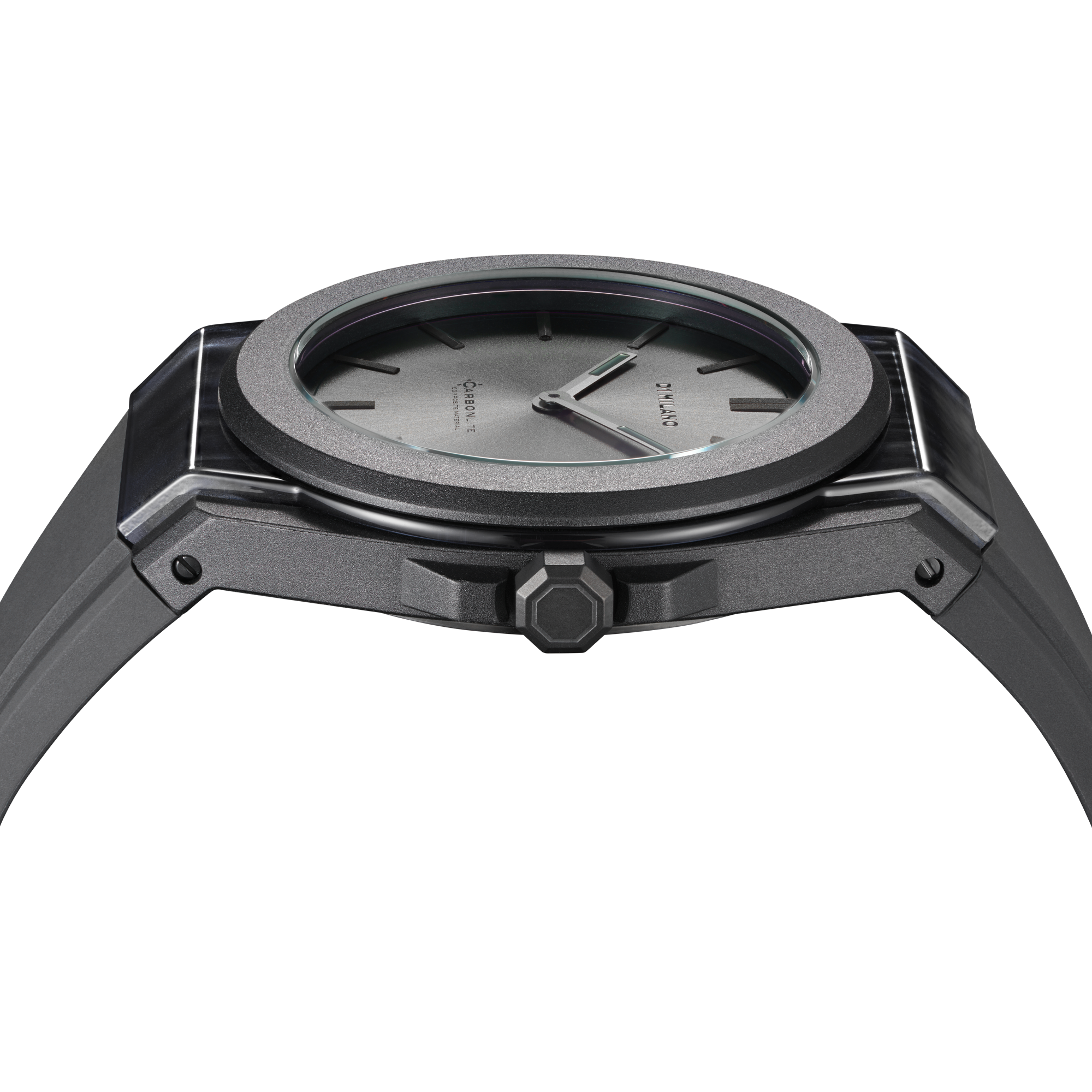 D1 Milano Carbonlite Grey 40.5mm Watch-Quartz Watches-PEROZ Accessories