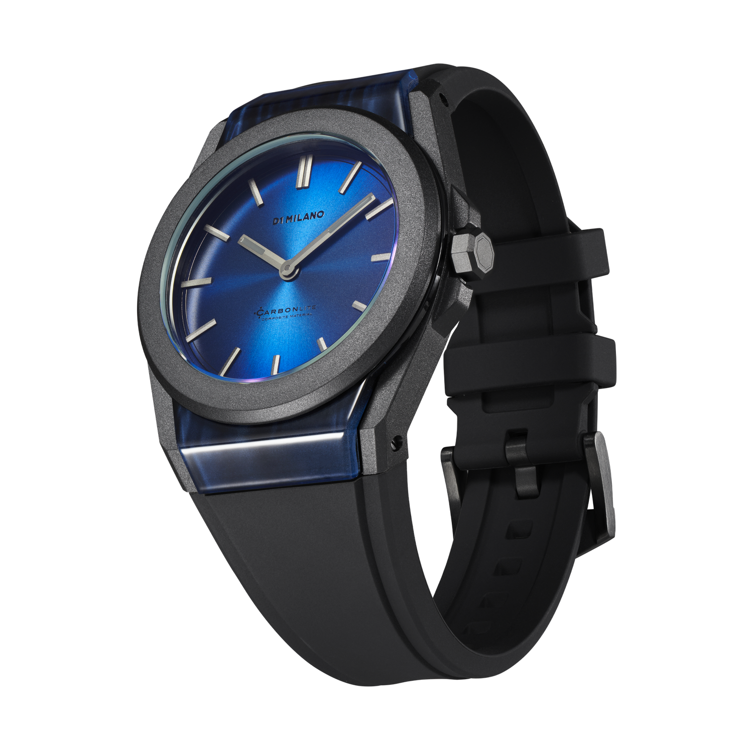 D1 Milano Carbonlite Blue 40.5mm Watch-Quartz Watches-PEROZ Accessories