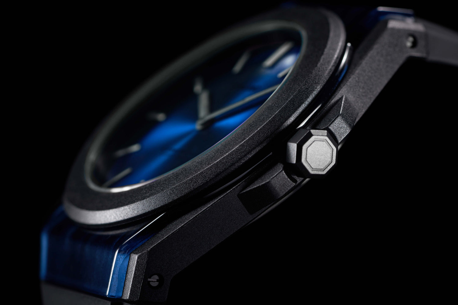 D1 Milano Carbonlite Blue 40.5mm Watch-Quartz Watches-PEROZ Accessories