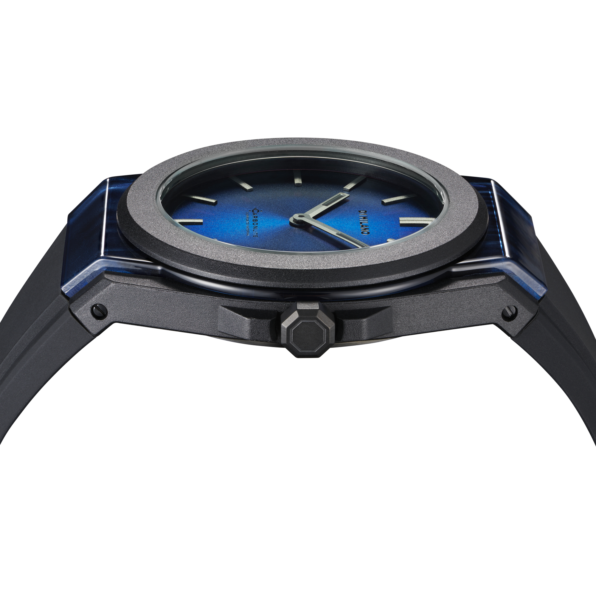 D1 Milano Carbonlite Blue 40.5mm Watch-Quartz Watches-PEROZ Accessories