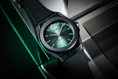 D1 Milano Carbonlite Green 40.5mm Watch-Quartz Watches-PEROZ Accessories