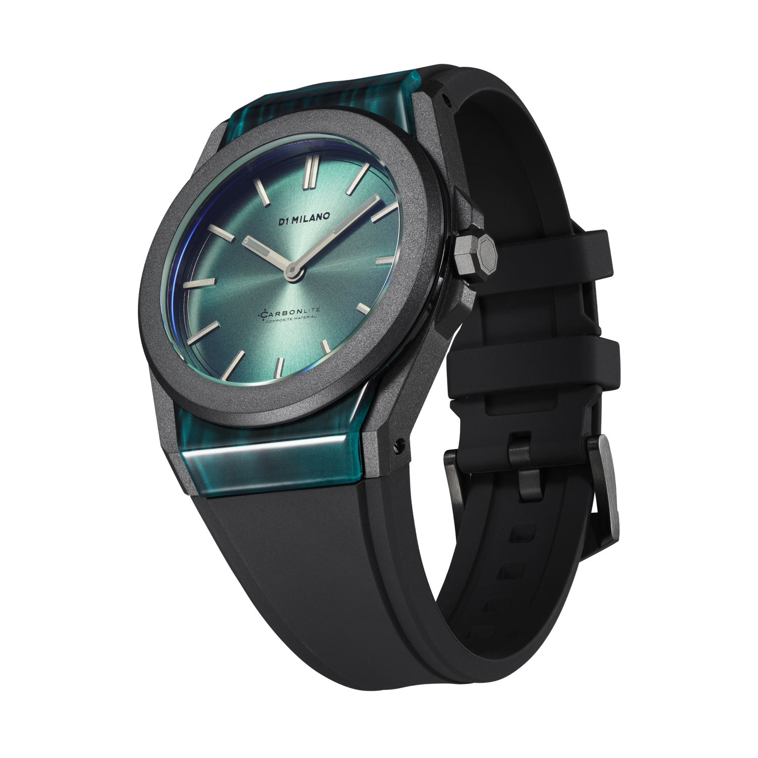 D1 Milano Carbonlite Green 40.5mm Watch-Quartz Watches-PEROZ Accessories