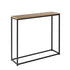 Oikiture Console Table Wooden Tabletop Black&Wood-Console Tables-PEROZ Accessories