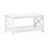 Oikiture Coffee Table Storage Rack 2-Tier White-Coffee Tables-PEROZ Accessories