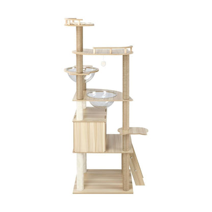 Alopet Cat Tree 174cm Cat Tower with Cat Scratching Post and Cat Condo-Cat Tree-PEROZ Accessories