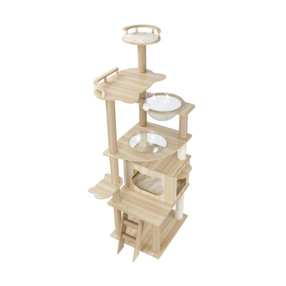 Alopet Cat Tree 174cm Cat Tower with Cat Scratching Post and Cat Condo-Cat Tree-PEROZ Accessories