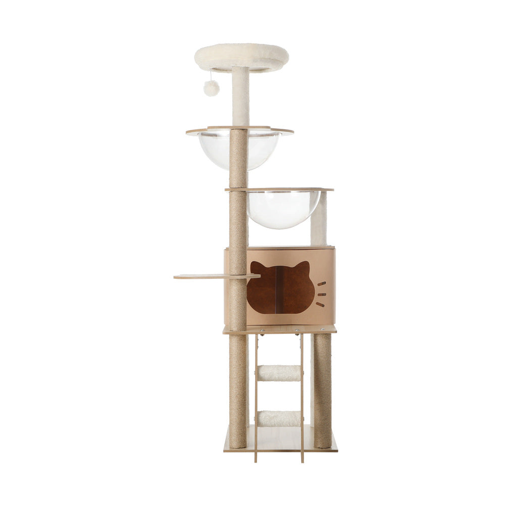 Alopet Cat Tree Wood Scratcher Condo Detachable House-Cat Trees-PEROZ Accessories