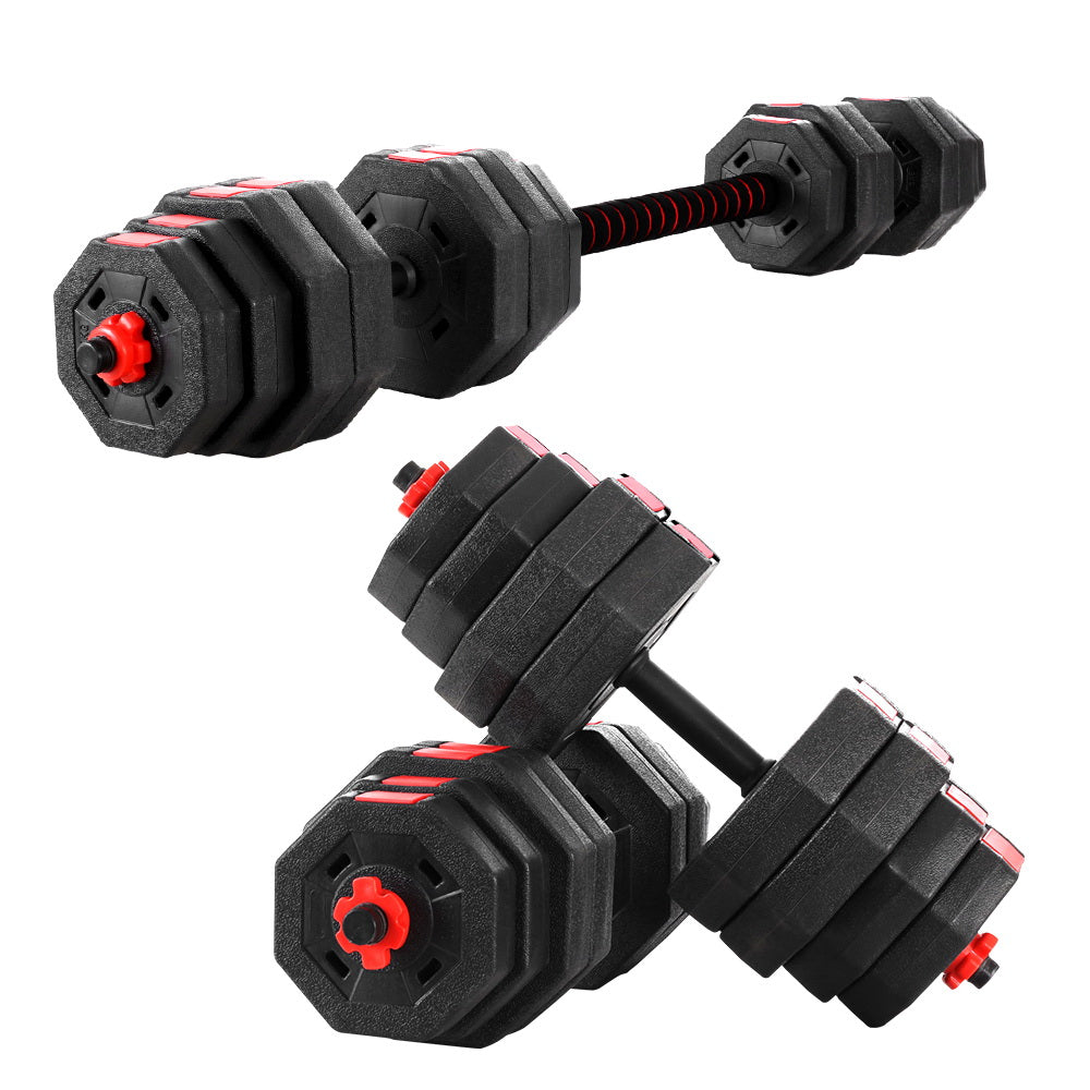 Everfit 40kg Dumbbells Barbell Set Adjustable Dumbbell Weight Lifting-Sports &amp; Fitness &gt; Exercise, Gym &amp; Fitness &gt; Free Weights-PEROZ Accessories