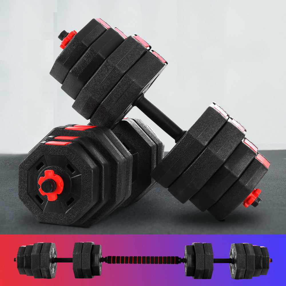 Everfit 40kg Dumbbells Barbell Set Adjustable Dumbbell Weight Lifting-Sports &amp; Fitness &gt; Exercise, Gym &amp; Fitness &gt; Free Weights-PEROZ Accessories