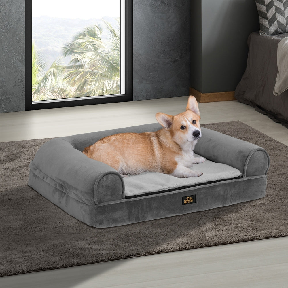 Alopet Orthopedic Dog Bed Memory Foam Removable Cover Large-Dog Beds-PEROZ Accessories