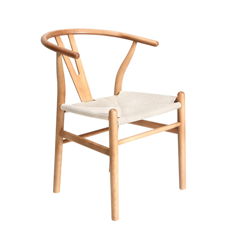 Oikiture Dining Chair Wooden Hans Wegner Wishbone Chair-Dining Chairs-PEROZ Accessories