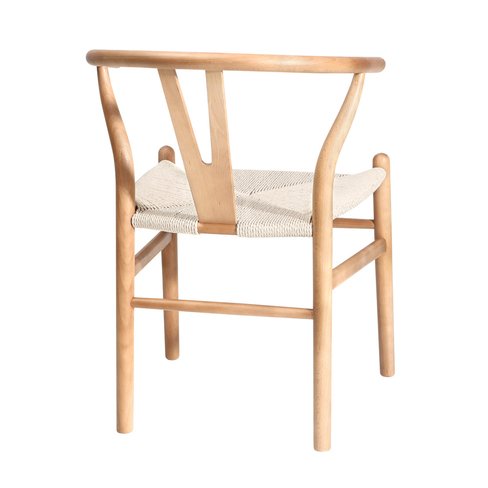 Oikiture Dining Chair Wooden Hans Wegner Wishbone Chair-Dining Chairs-PEROZ Accessories