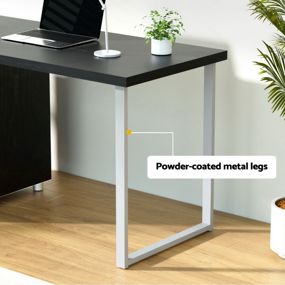 Artiss Computer Desk Drawer Black 140CM-Furniture &gt; Office-PEROZ Accessories