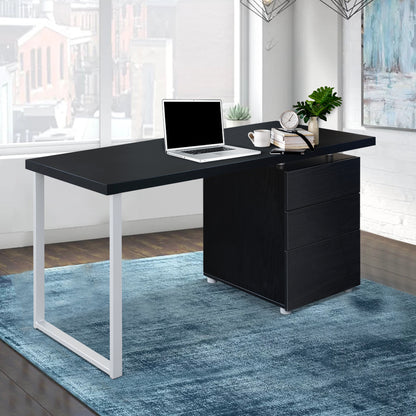 Artiss Computer Desk Drawer Black 140CM-Furniture &gt; Office-PEROZ Accessories