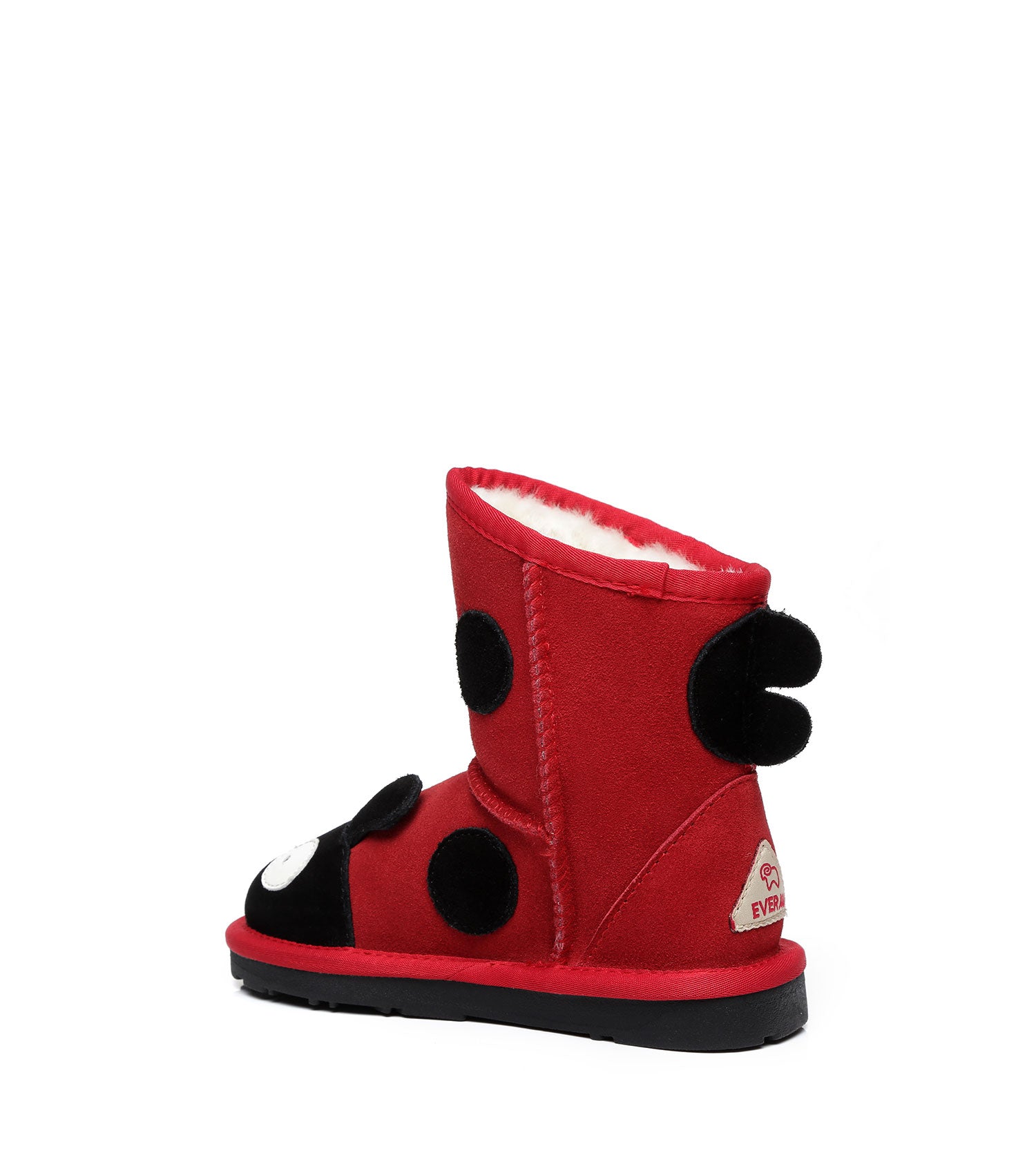 Kids Ladybug UGG Boots - EA3019K - EVERAU-Boots-PEROZ Accessories