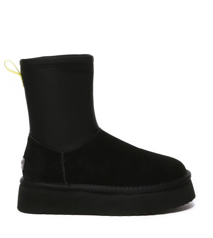 Black Ethel Platform Boot | PEROZ Australia