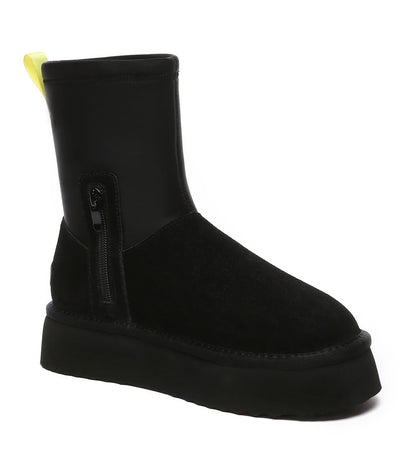 EVERAU Ethel Platform Boot | UGG Boots EA3154-Boots-PEROZ Accessories