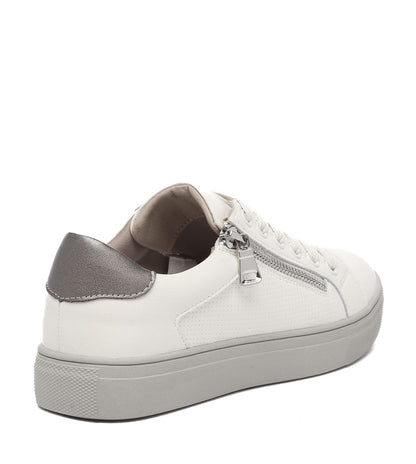 EVERAU Chloe White Sneakers | Casual &amp; Sneaker EA5040-Sneakers-PEROZ Accessories