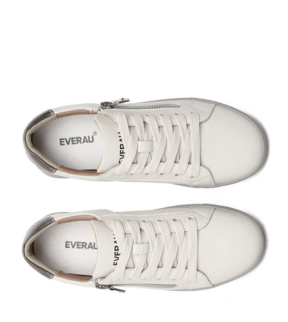 EVERAU Chloe White Sneakers | Casual &amp; Sneaker EA5040-Sneakers-PEROZ Accessories