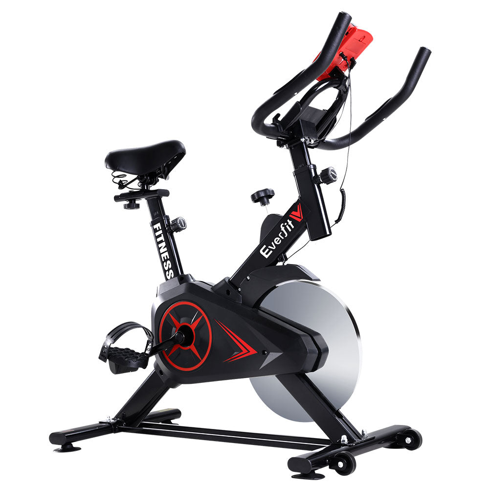 Everfit Spin Bike Exercise Bike Flywheel Cycling Home Gym Fitness Machine-Sports &amp; Fitness &gt; Exercise, Gym &amp; Fitness &gt; Exercise Bikes-PEROZ Accessories