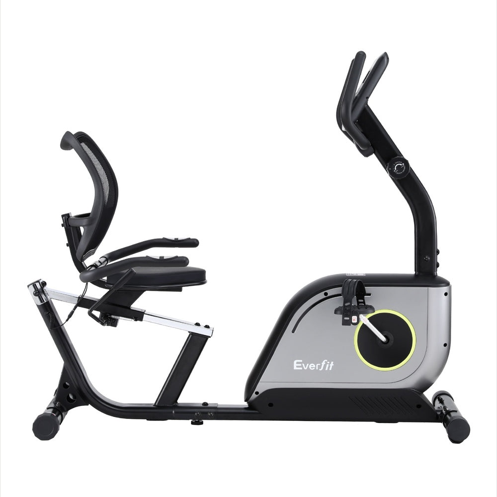 Everfit Recumbent Exercise Bike Magnetic Cycling Mesh Chair 120kg Loading-Sports &amp; Fitness &gt; Exercise, Gym &amp; Fitness &gt; Exercise Bikes-PEROZ Accessories