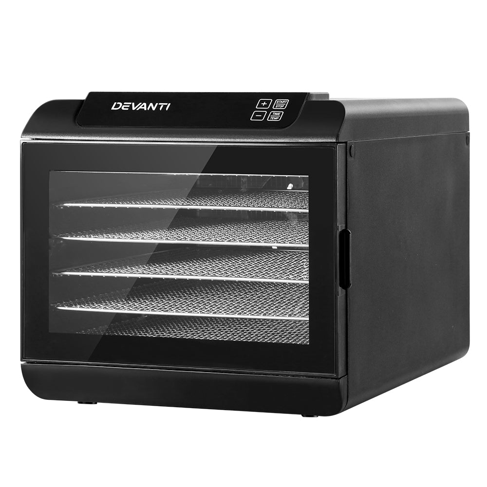 Devanti 6 Trays Food Dehydrator Stainless Steel Tray-Food Dehydrators-PEROZ Accessories