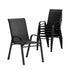 Gardeon 6PC Outdoor Dining Chairs Stackable Lounge Chair Patio Furniture Black-Dining Chairs-PEROZ Accessories