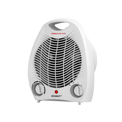 Devanti Electric Fan Heater 2000W-Heaters-PEROZ Accessories