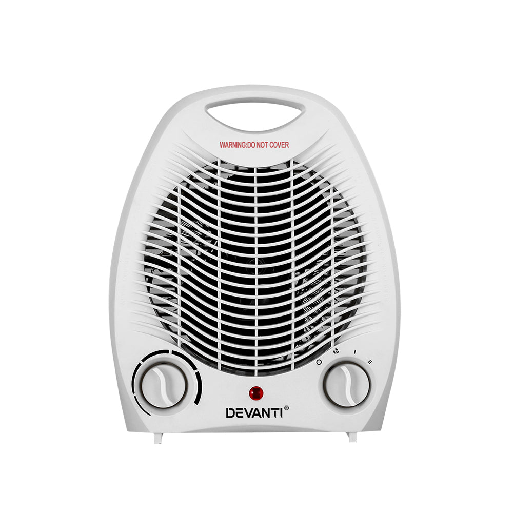 Devanti Electric Fan Heater 2000W-Heaters-PEROZ Accessories