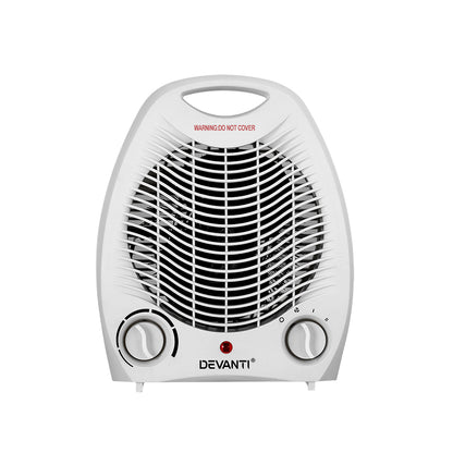 Devanti Electric Fan Heater 2000W-Heaters-PEROZ Accessories