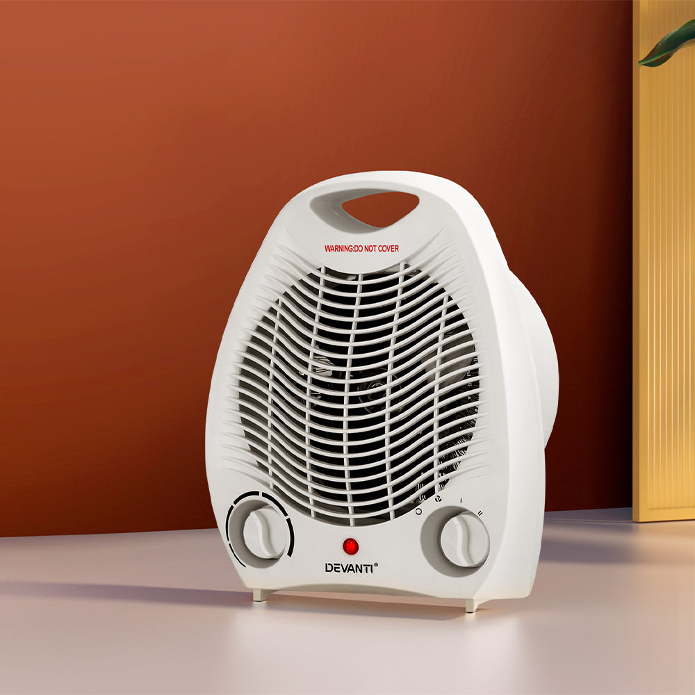 Devanti Electric Fan Heater 2000W-Heaters-PEROZ Accessories