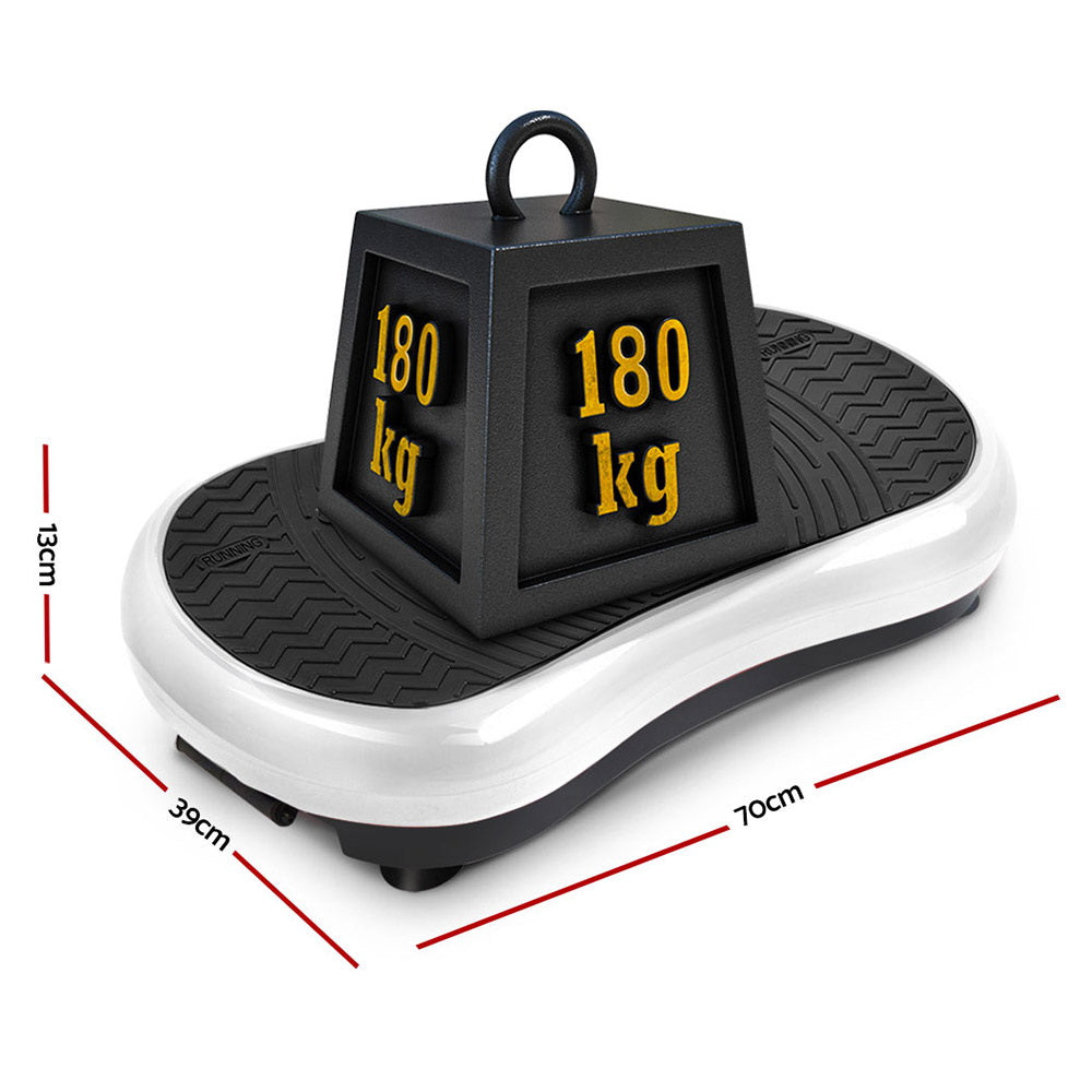 Everfit Vibration Machine Platform Vibrator Resistance Rope Home Fitness White-Sports &amp; Fitness &gt; Fitness Accessories-PEROZ Accessories