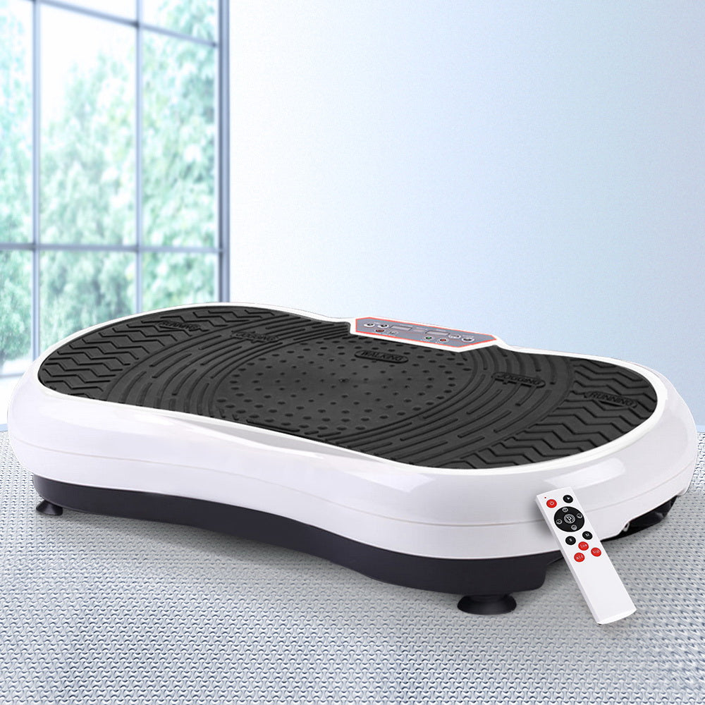 Everfit Vibration Machine Platform Vibrator Resistance Rope Home Fitness White-Sports &amp; Fitness &gt; Fitness Accessories-PEROZ Accessories