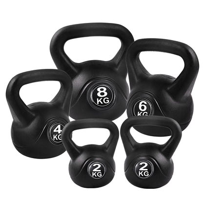 Everfit 22kg Kettlebell Set Weight Lifting Kettlebells Bench Dumbbells Gym Home-Sports &amp; Fitness &gt; Exercise, Gym &amp; Fitness &gt; Free Weights-PEROZ Accessories