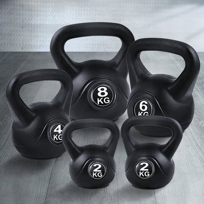 Everfit 22kg Kettlebell Set Weight Lifting Kettlebells Bench Dumbbells Gym Home-Sports &amp; Fitness &gt; Exercise, Gym &amp; Fitness &gt; Free Weights-PEROZ Accessories