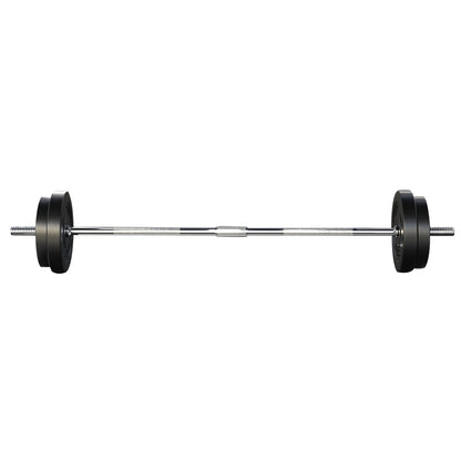 Everfit 38kg Barbell Set Weight Plates Bar Lifting Bench 168cm-Sports &amp; Fitness &gt; Exercise, Gym &amp; Fitness &gt; Exercise Benches-PEROZ Accessories