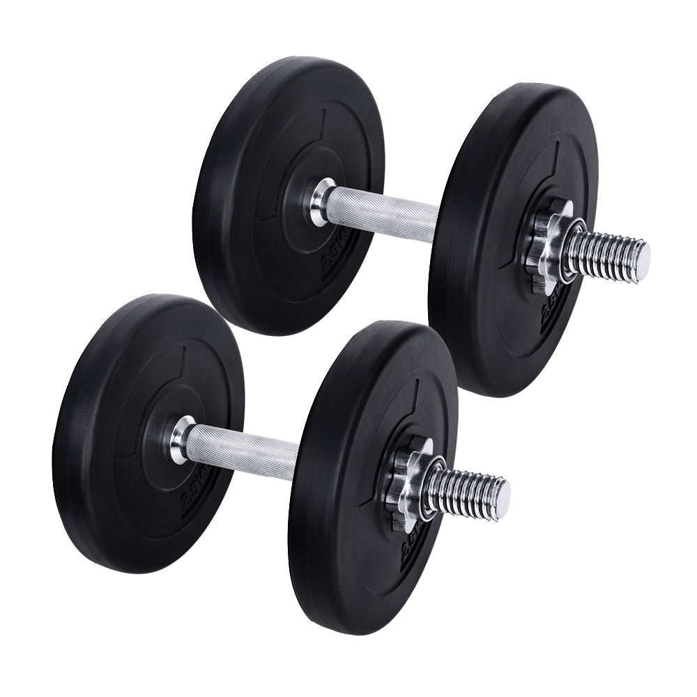 Everfit 15kg Dumbbell Set Weight Plates Dumbbells Lifting Bench-Sports &amp; Fitness &gt; Exercise, Gym &amp; Fitness &gt; Free Weights-PEROZ Accessories